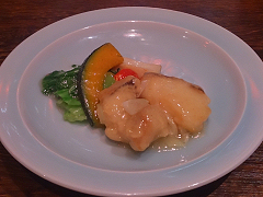 厳選野菜と北海道産アイナメの塩味炒め