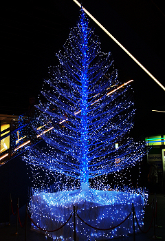 東京ソラマチ地下3階のクリスマスツリー