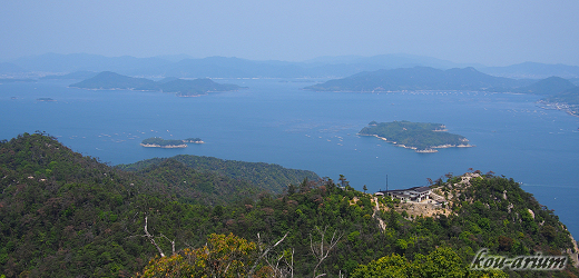 宮島弥山の展望台からの眺め