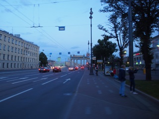 サンクトペテルブルクの日没頃