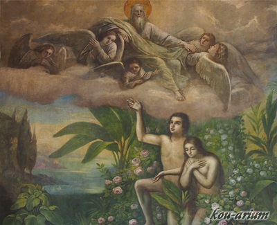 セルギエフ教会内の宗教画