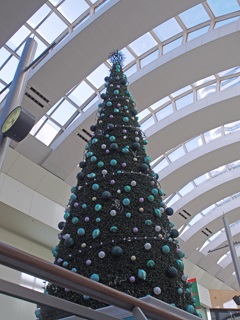 2015年クイーンズタワーのクリスマスツリー