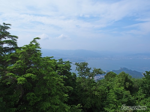 宮島弥山の展望台からの眺め
