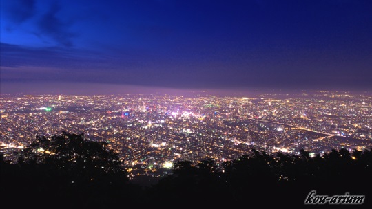 山頂展望台からの夜景