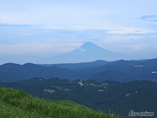 大室山からの富士山の眺め