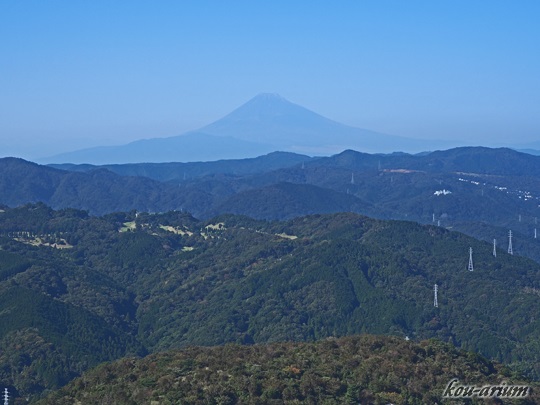 大室山から眺めた富士山